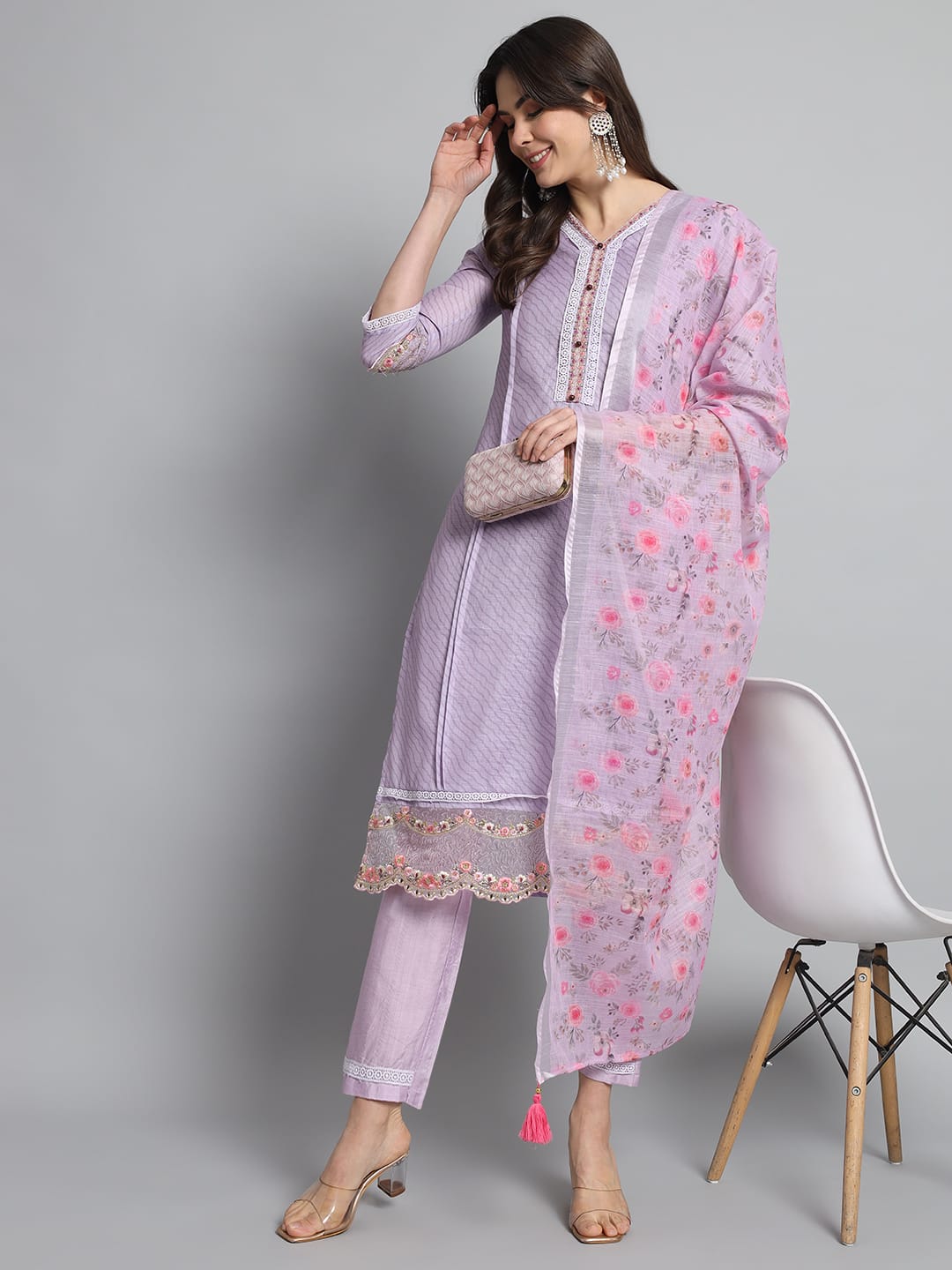 Beautiful Designer Kurti Pant With Dupatta