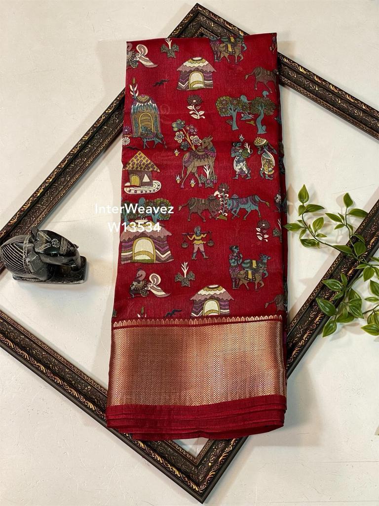 Beautiful Designer Soft Dola Silk Saree