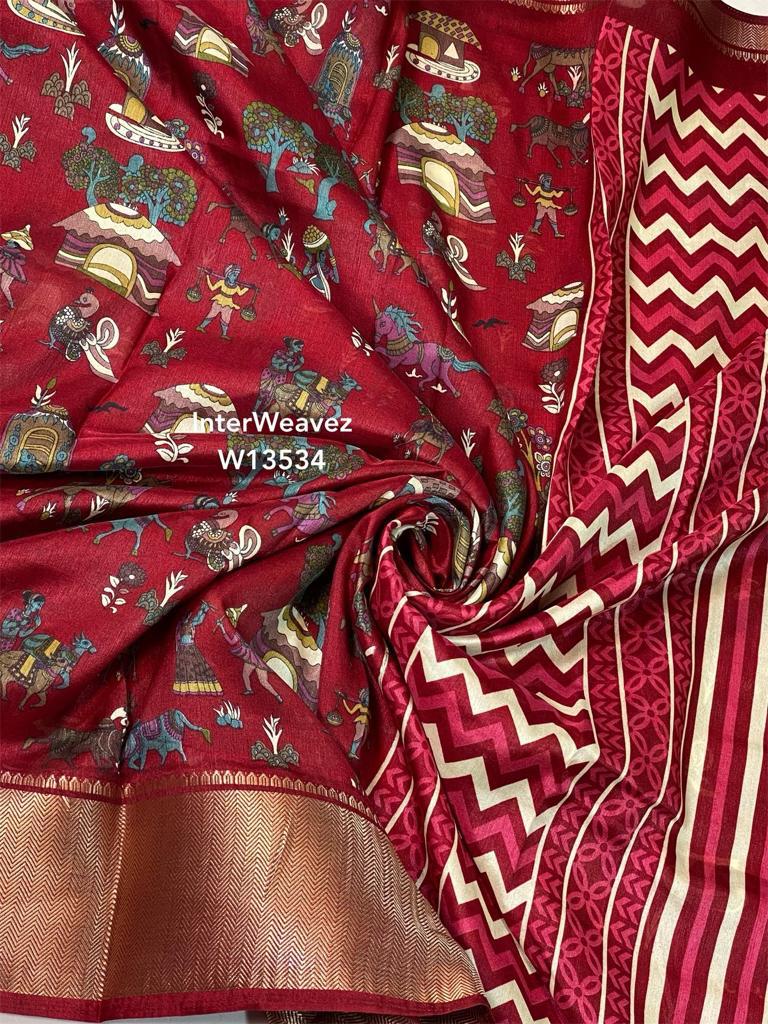 Beautiful Designer Soft Dola Silk Saree