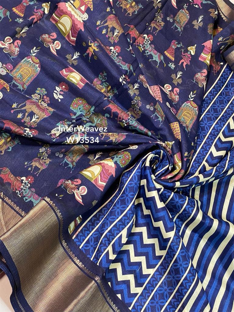 Beautiful Designer Soft Dola Silk Saree