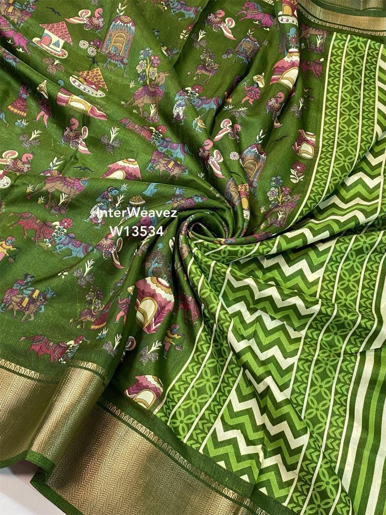 Beautiful Designer Soft Dola Silk Saree