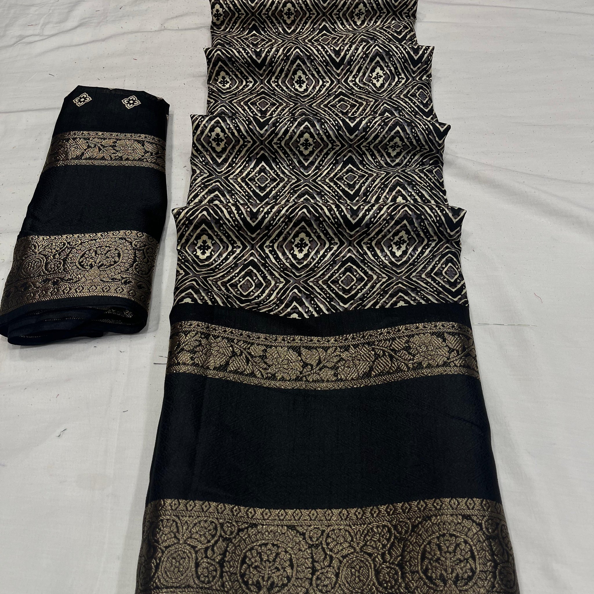 Beautiful Designer Soft Dola Silk Saree