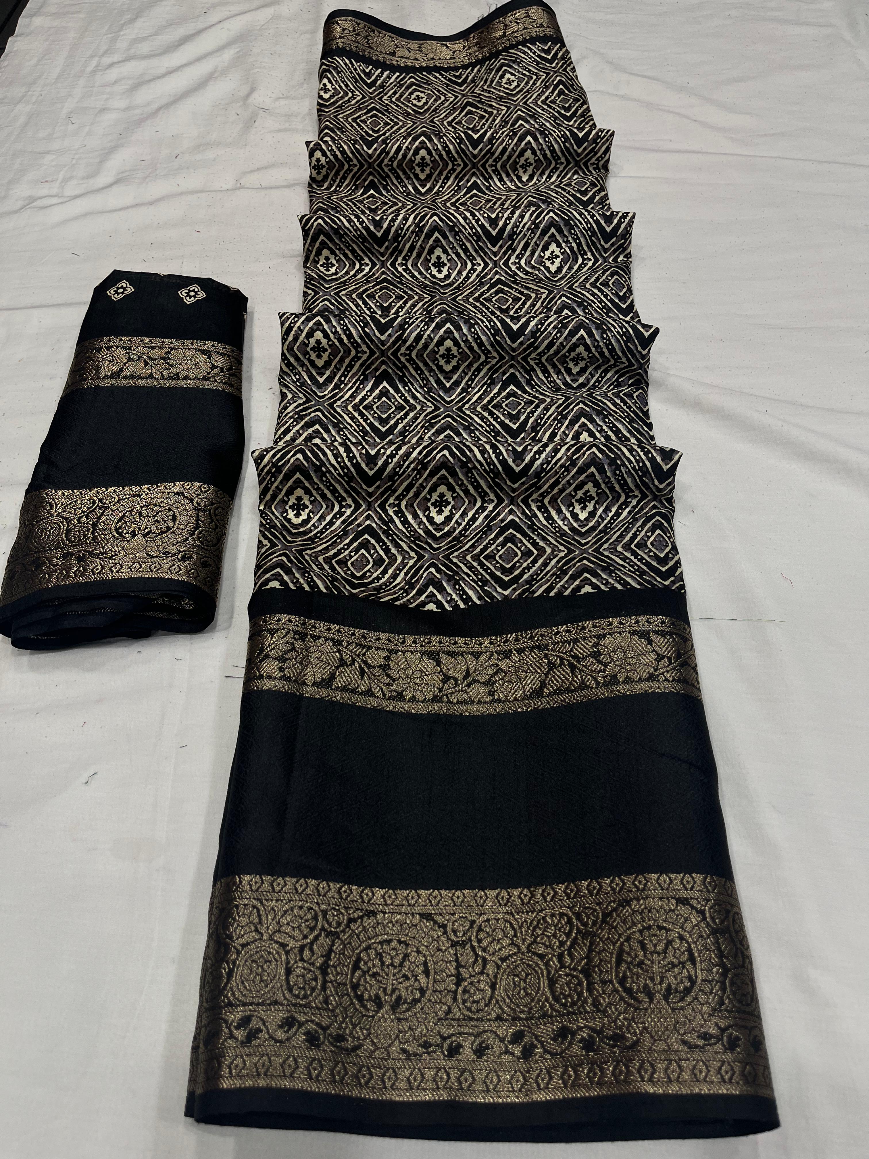 Beautiful Designer Soft Dola Silk Saree