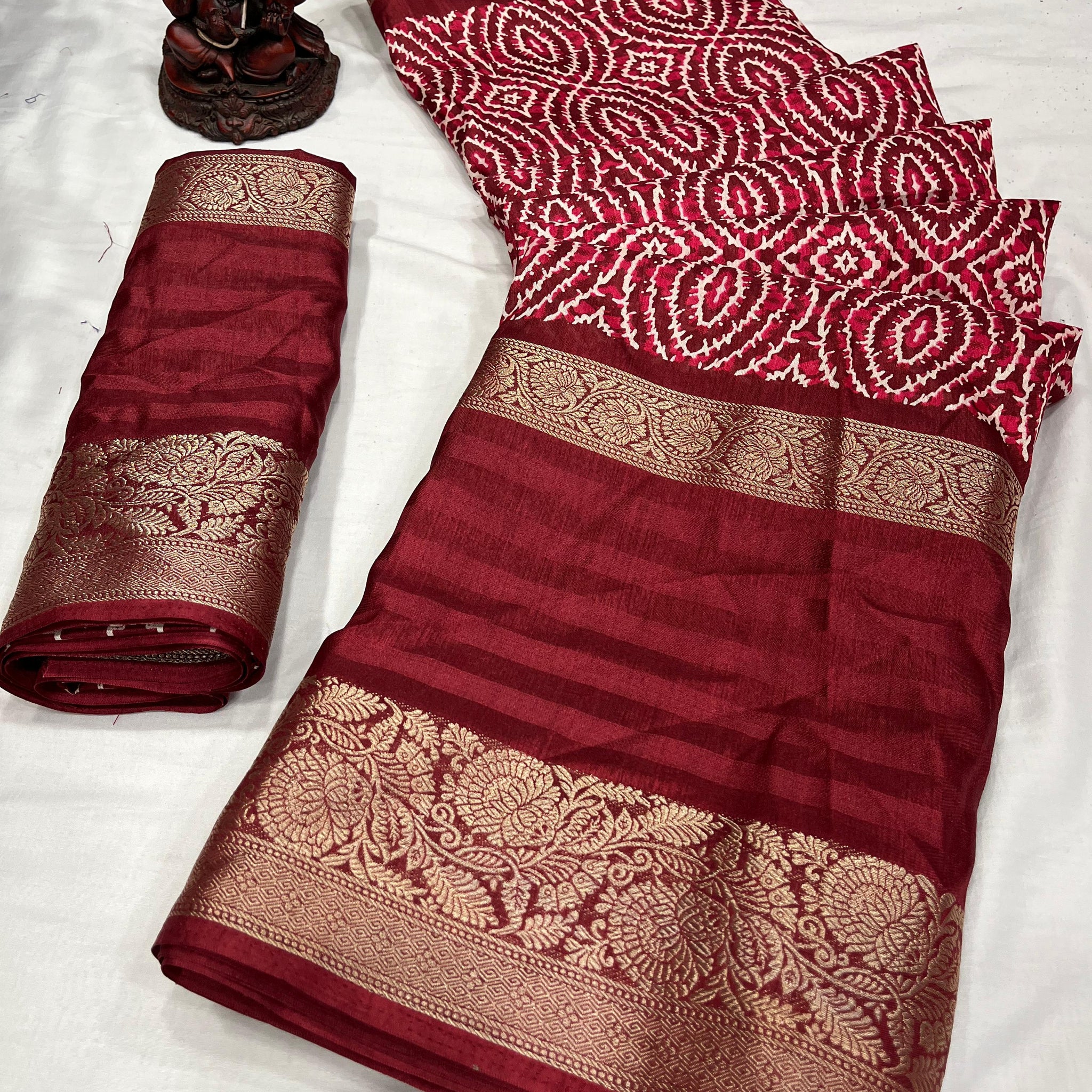 Beautiful Designer Soft Dola Silk Saree