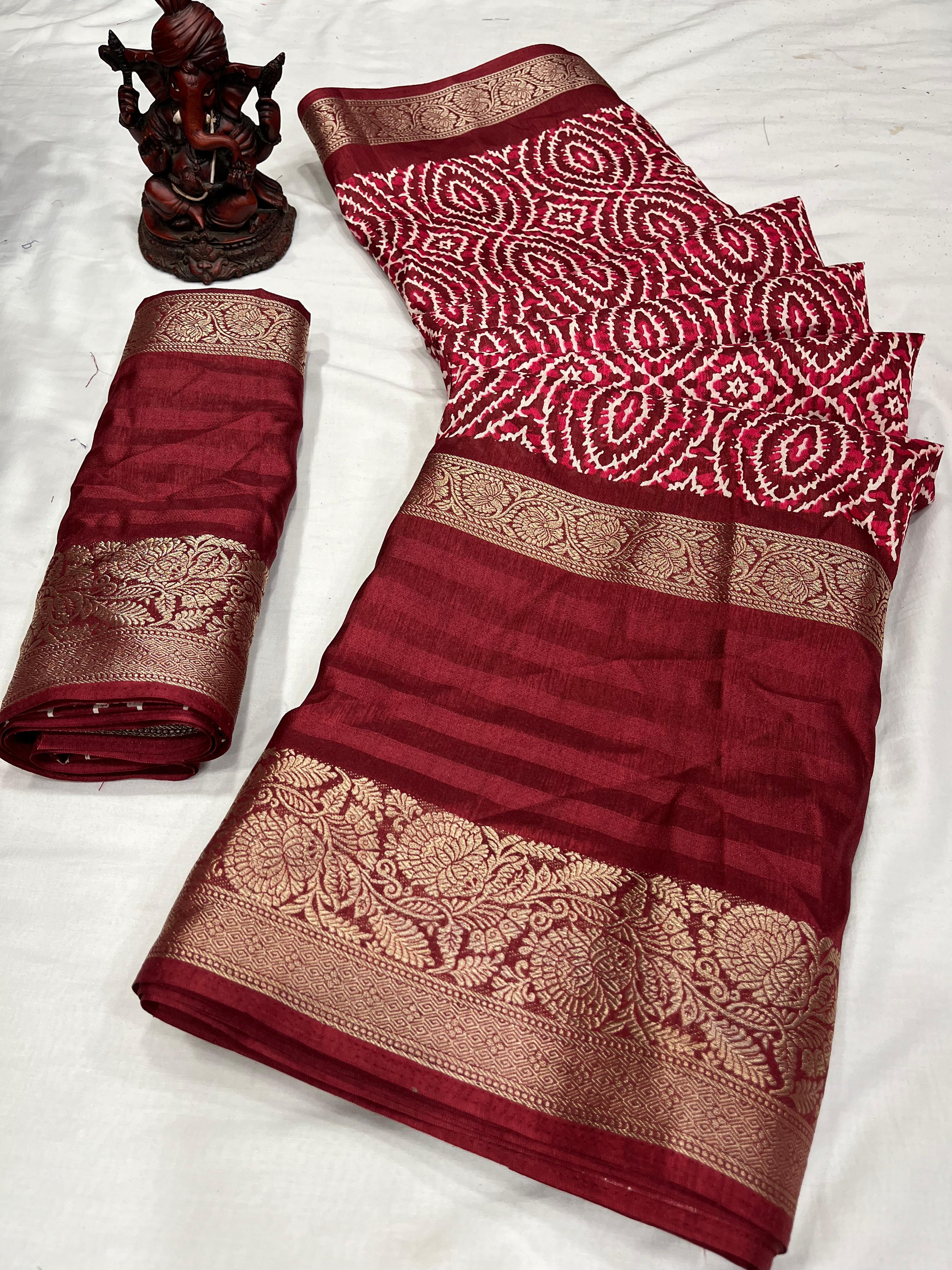 Beautiful Designer Soft Dola Silk Saree