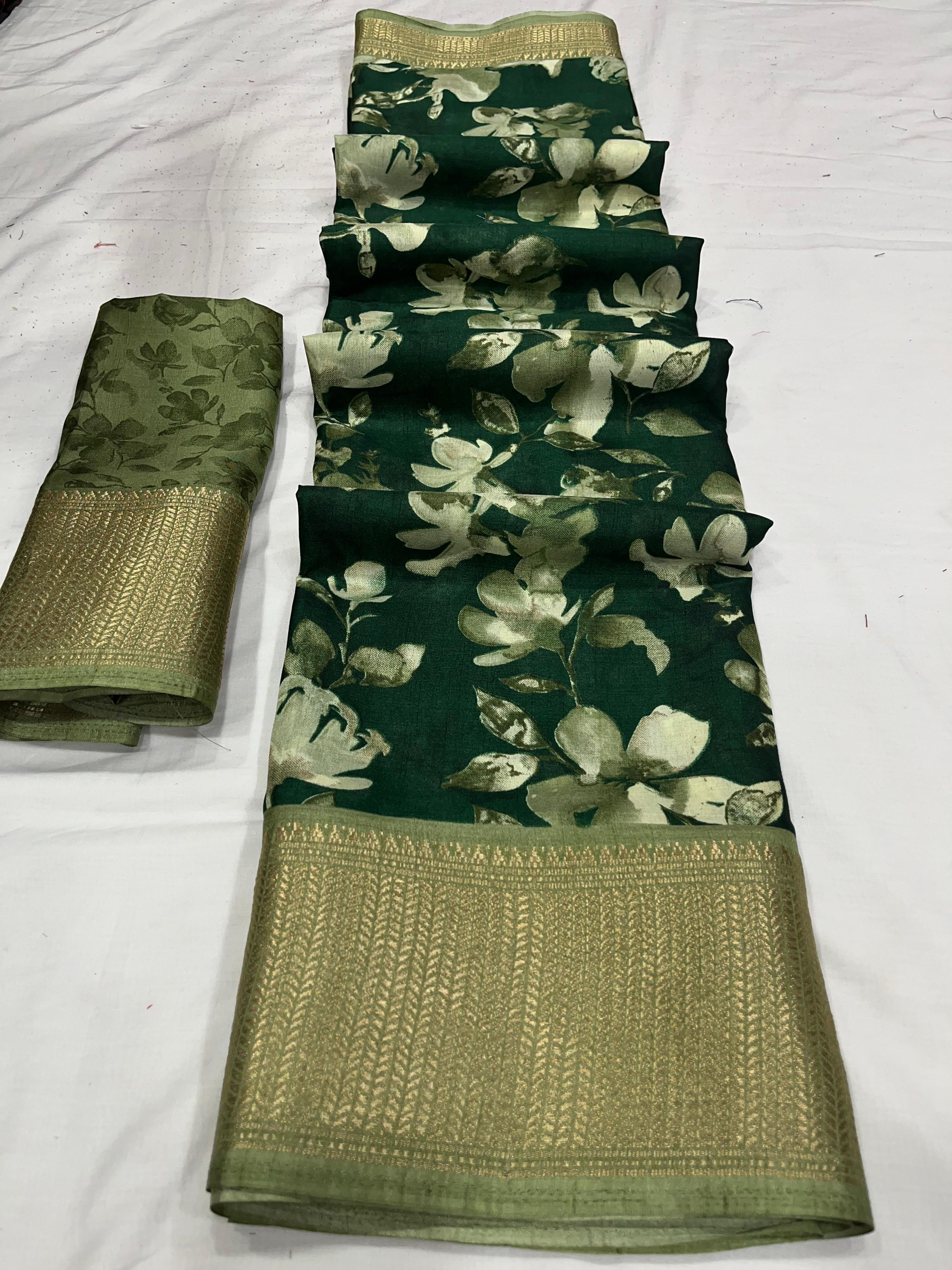 Beautiful Designer Soft Dola Silk Saree