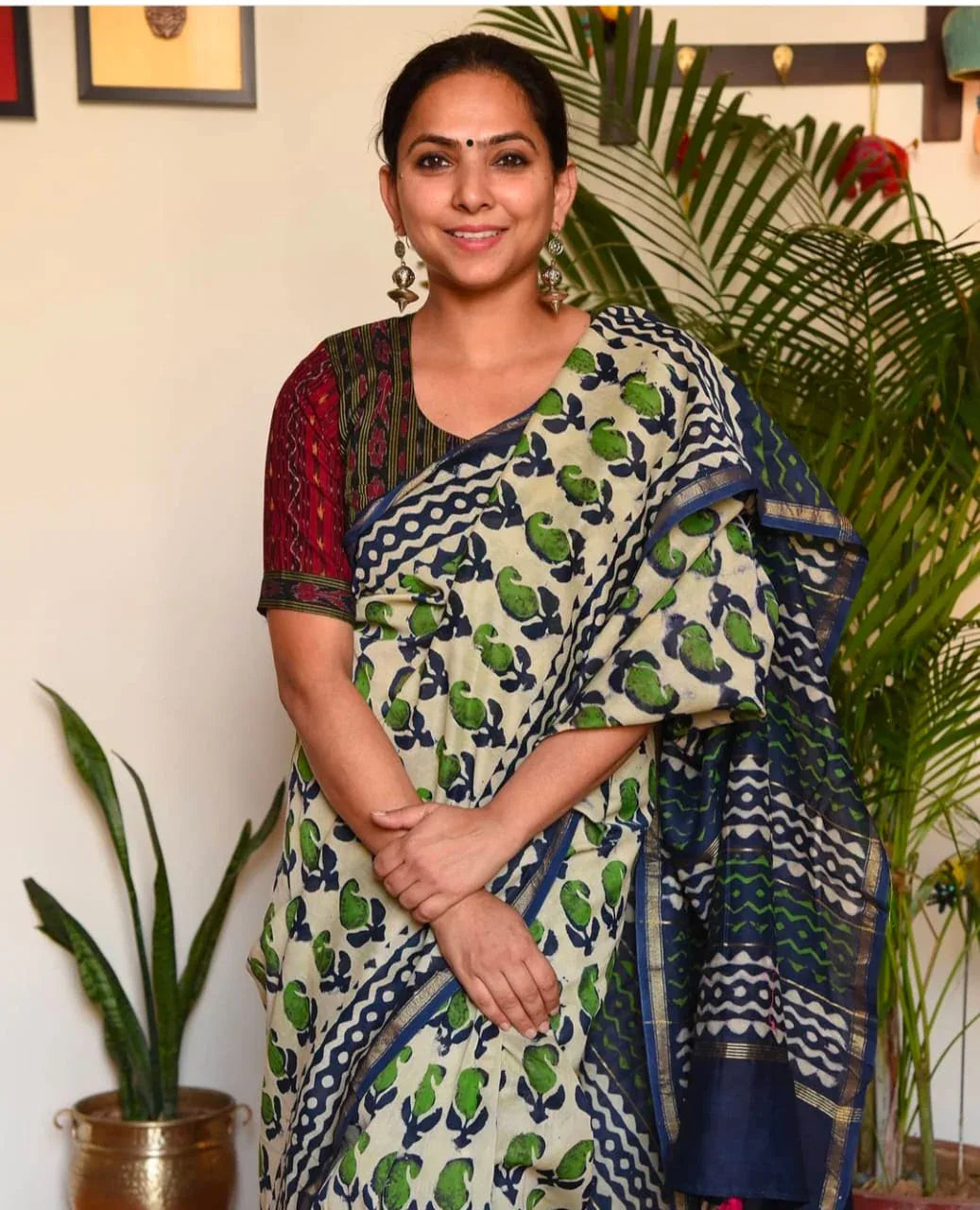 Beautiful Designer Pure Soft Linen Digital Print Saree