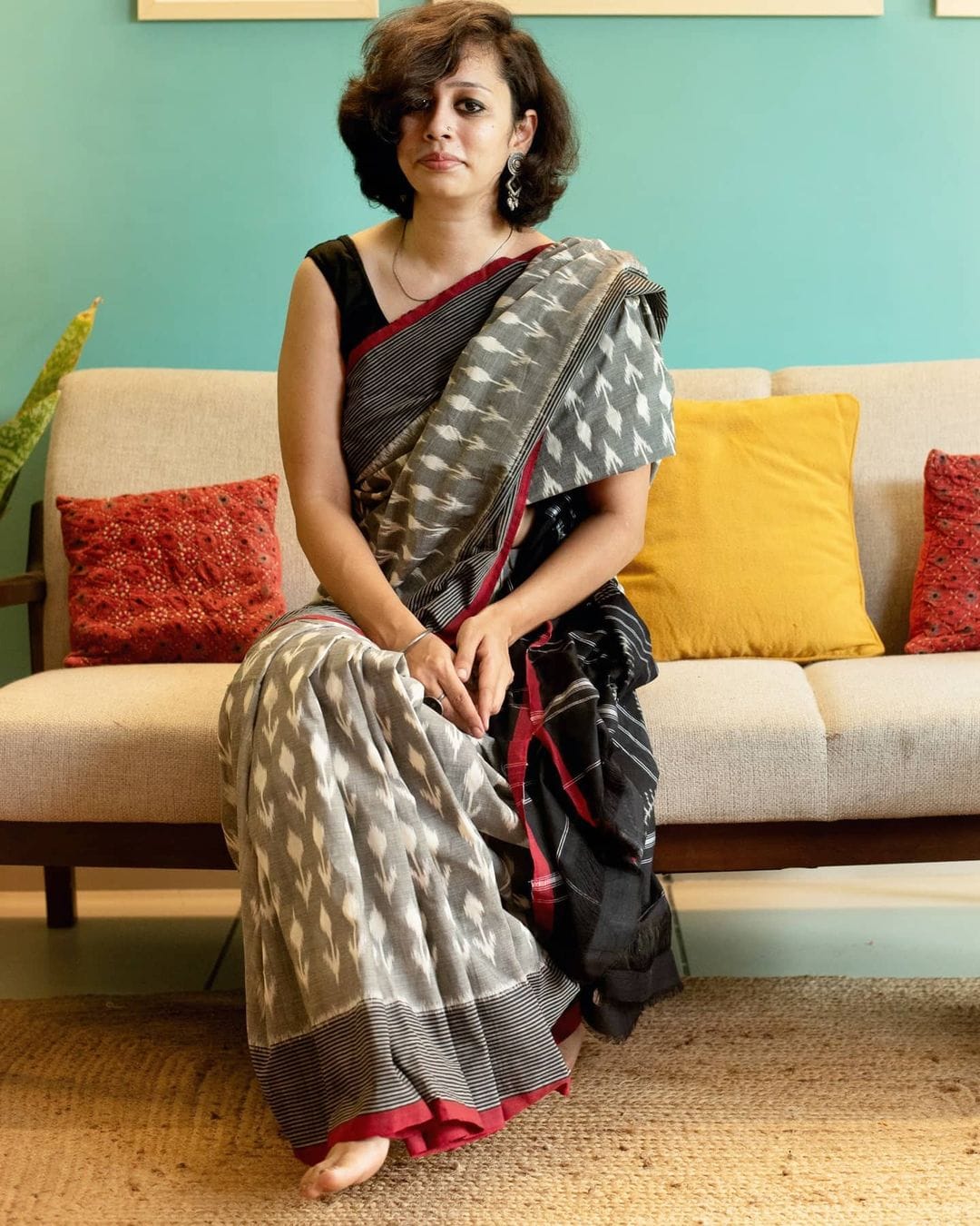 Beautiful Designer Pure Soft Linen Digital Print Saree