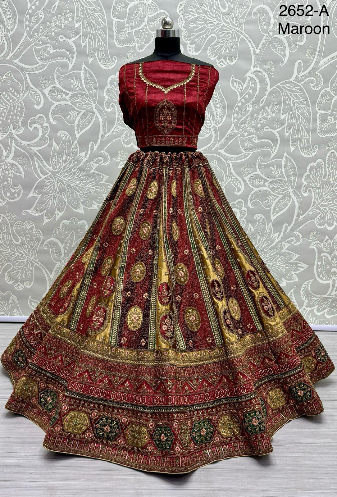 Beautiful Designer Heavy Velvet Sequence Dimond work Lehenga Choli