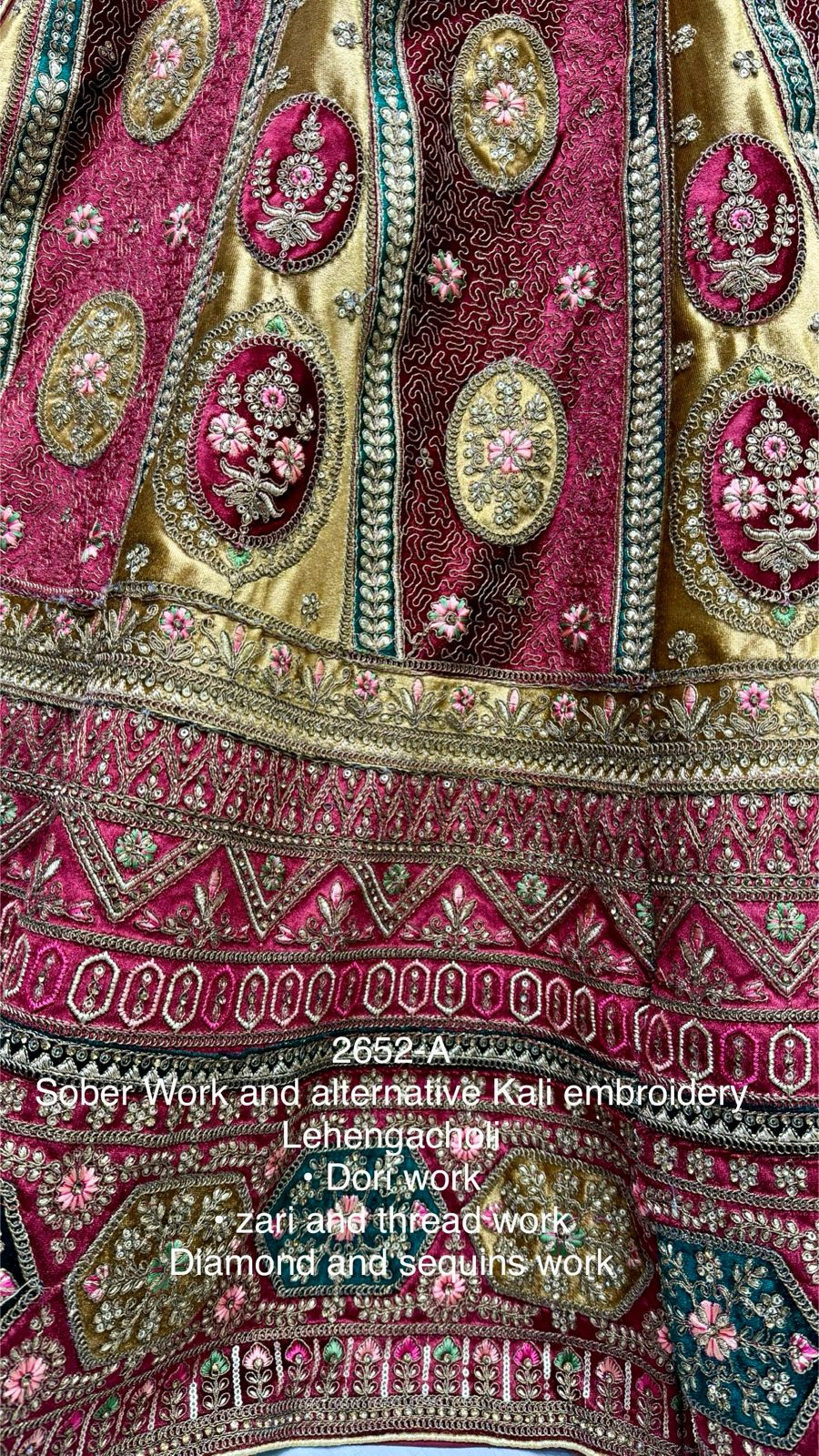 Beautiful Designer Heavy Velvet Sequence Dimond work Lehenga Choli