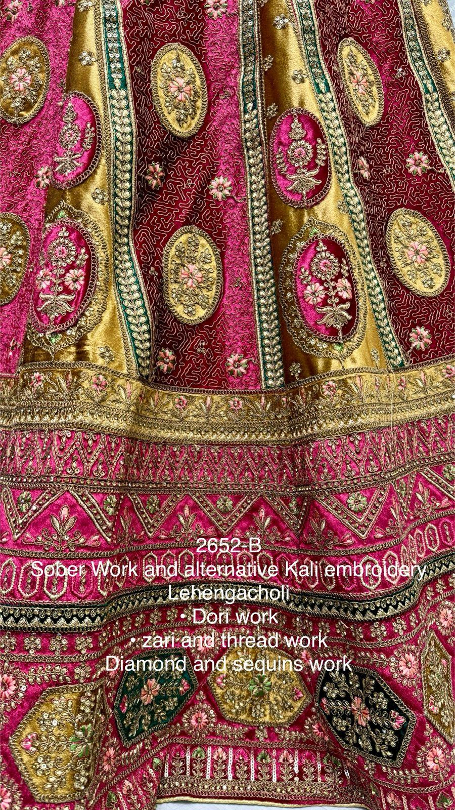 Beautiful Designer Heavy Velvet with Sequence Dimond work Lehenga Choli
