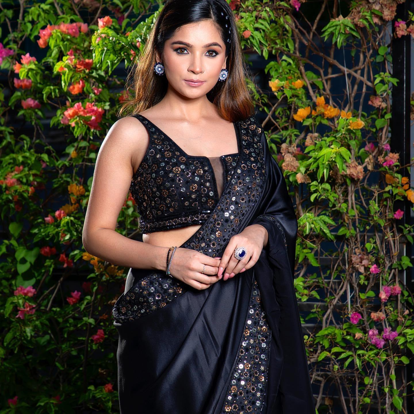 Beautiful Designer Georgette Sequence Saree