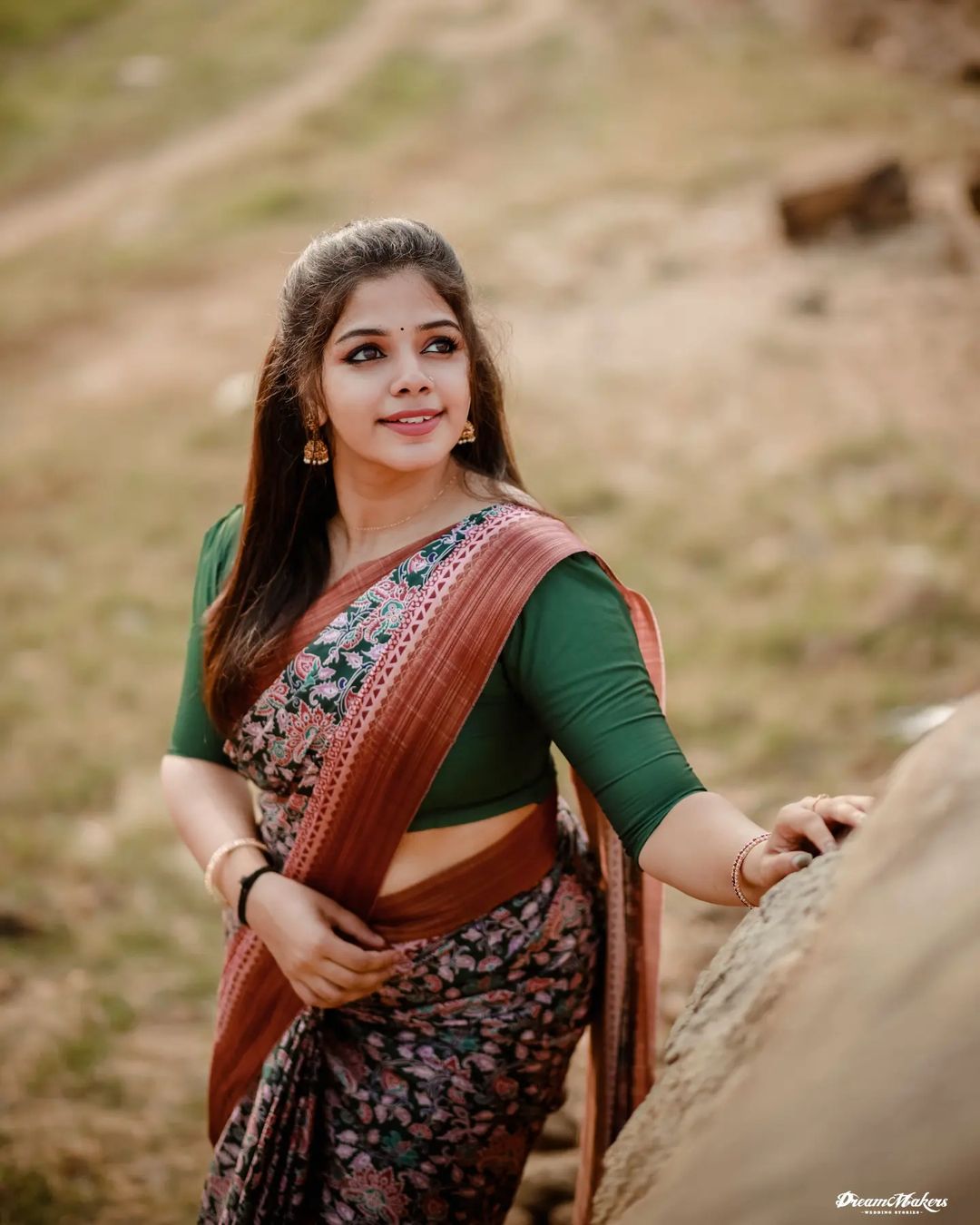 Beautiful Designer Soft Kalamkari Print Tussar Silk Saree