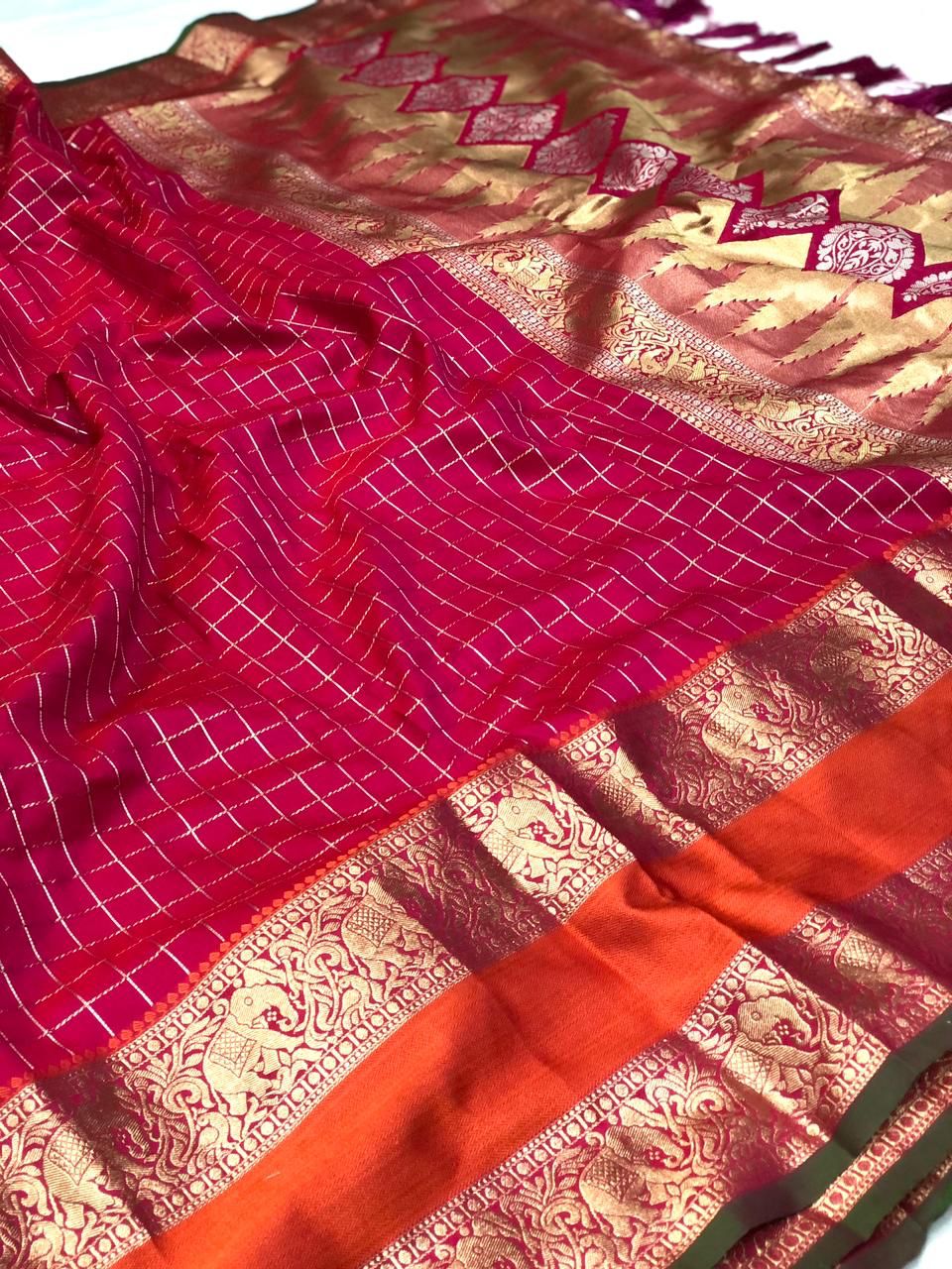 Beautiful Designer Bhavika Kanjeevarm Silk Saree