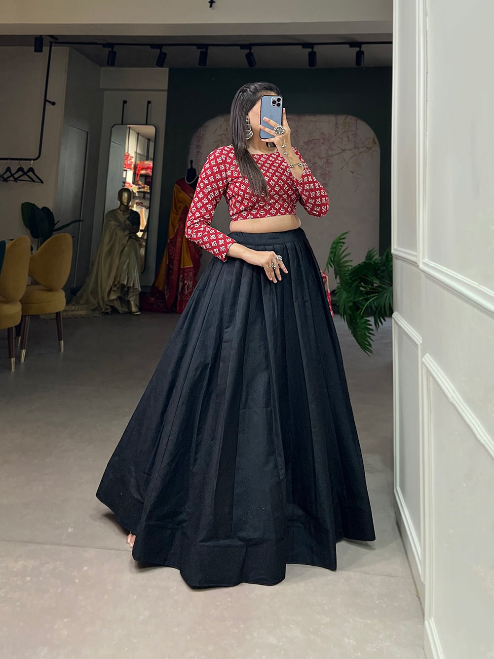 Beautiful Designer Pure Cotton Co-ord Lehenga Choli