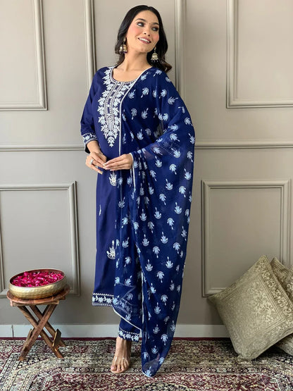 Beautiful Designer Punjabi Pure Reyon Full Stiched Salwar Suit