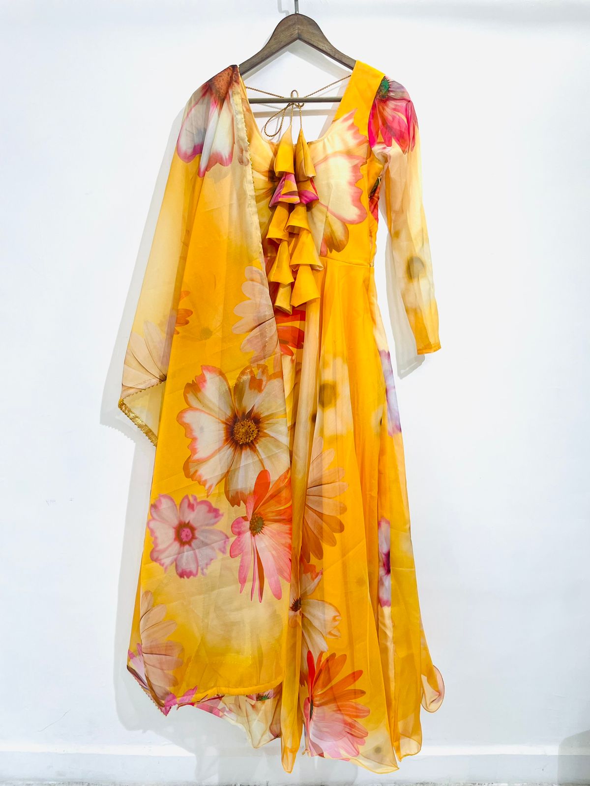 Party Wear Look Organza Taby Silk Gown