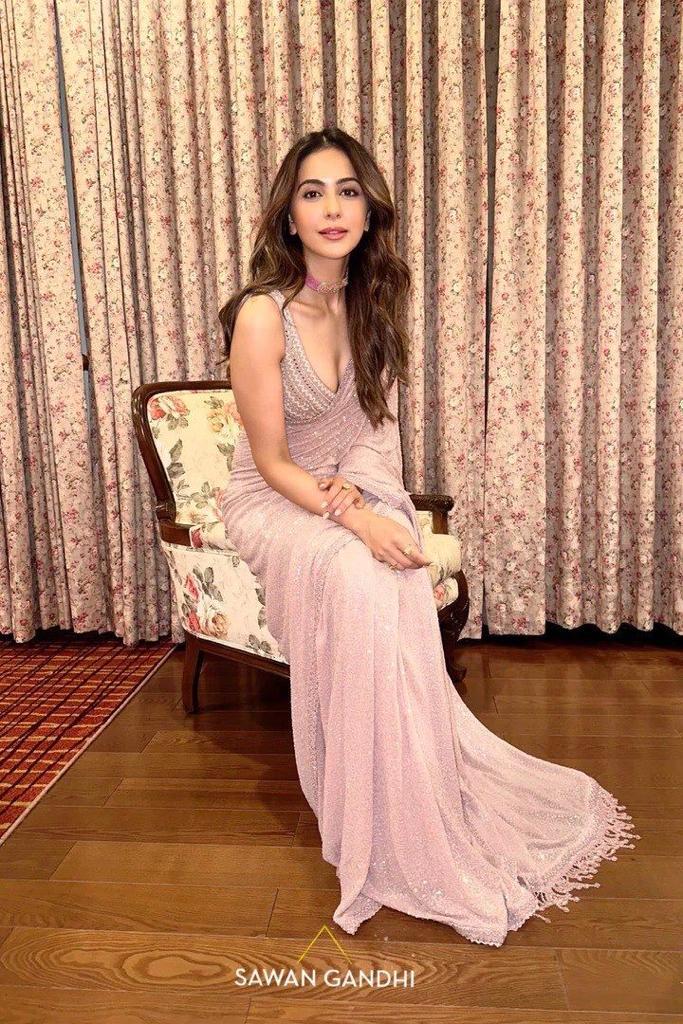 Beautiful Designer Georgette Sequence Saree