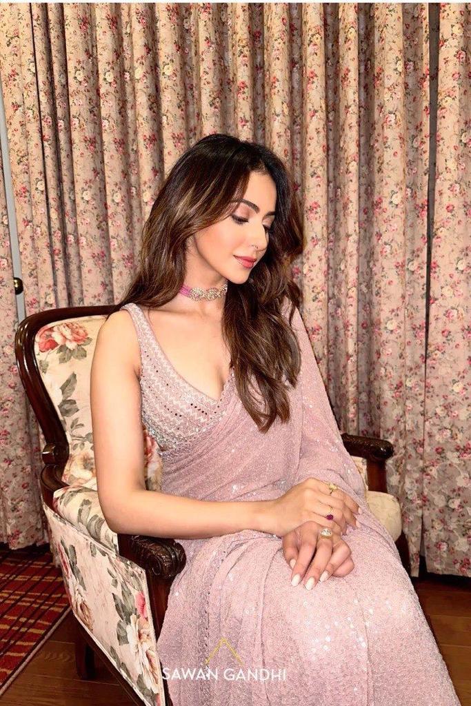 Beautiful Designer Georgette Sequence Saree