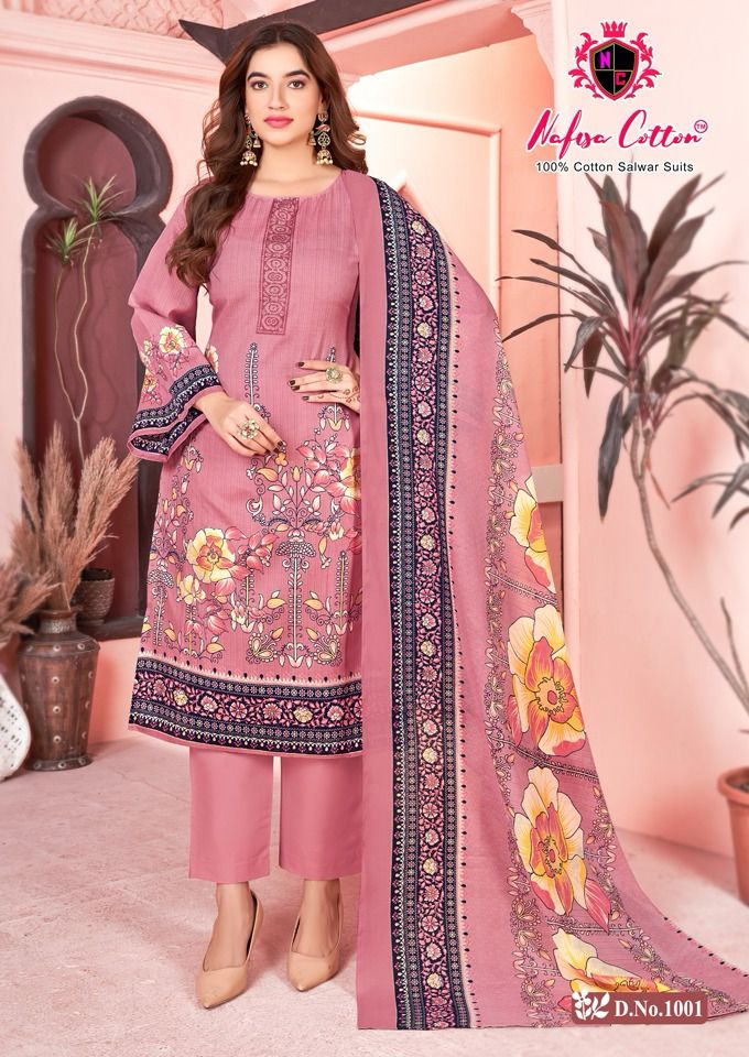 Nafisha Cotton Mahek Karachi Suits 1001 1010 Series Latest Pakistani Salwar Kameez (295x10)