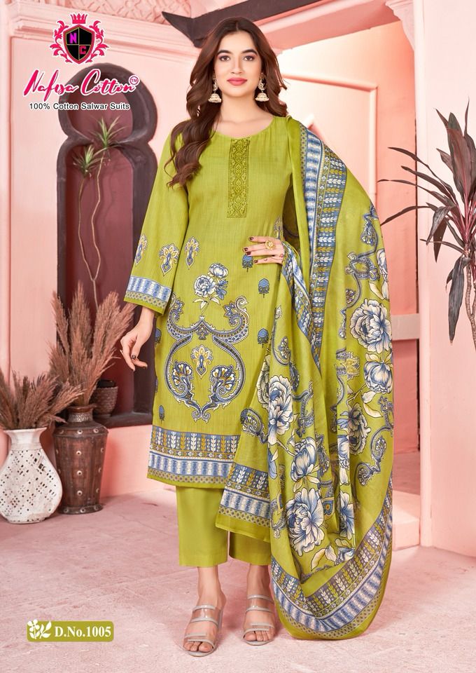 Nafisha Cotton Mahek Karachi Suits 1001 1010 Series Latest Pakistani Salwar Kameez (295x10)