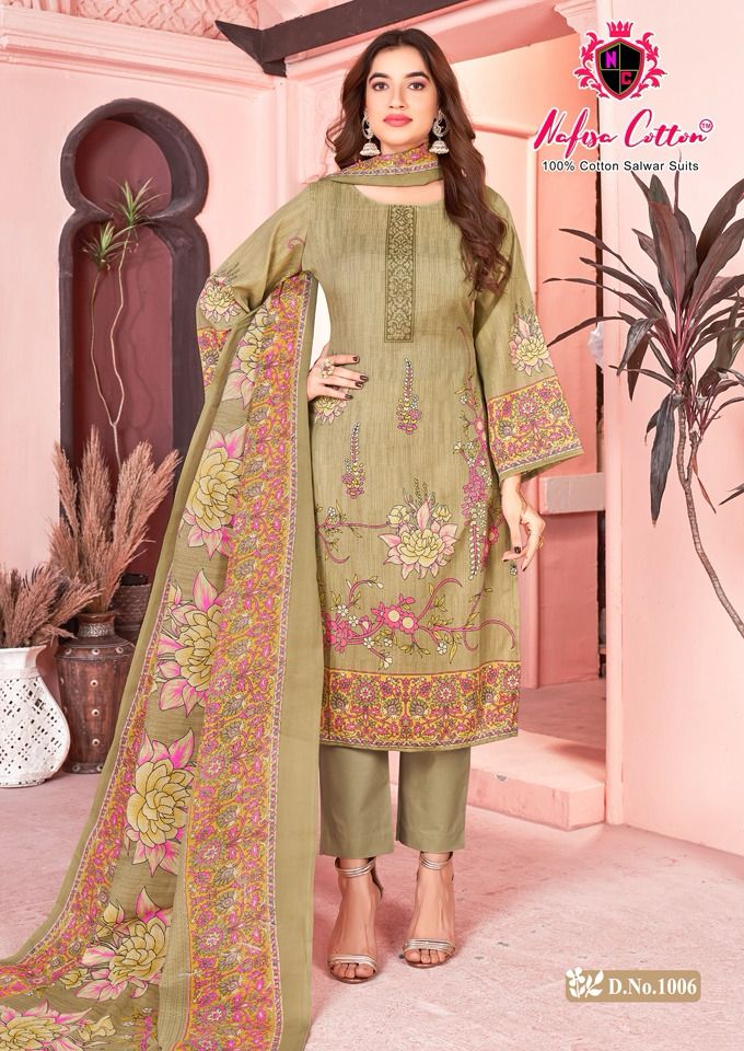 Nafisha Cotton Mahek Karachi Suits 1001 1010 Series Latest Pakistani Salwar Kameez (295x10)