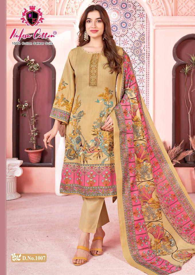 Nafisha Cotton Mahek Karachi Suits 1001 1010 Series Latest Pakistani Salwar Kameez (295x10)
