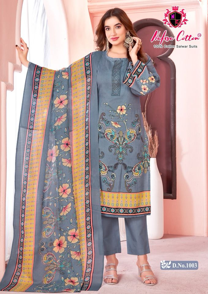 Nafisha Cotton Mahek Karachi Suits 1001 1010 Series Latest Pakistani Salwar Kameez (295x10)