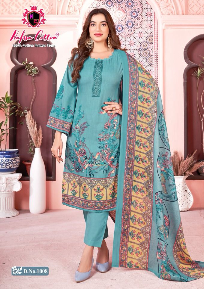 Nafisha Cotton Mahek Karachi Suits 1001 1010 Series Latest Pakistani Salwar Kameez (295x10)