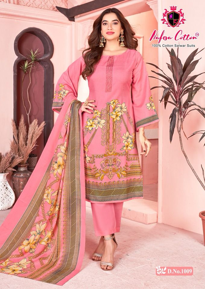Nafisha Cotton Mahek Karachi Suits 1001 1010 Series Latest Pakistani Salwar Kameez (295x10)