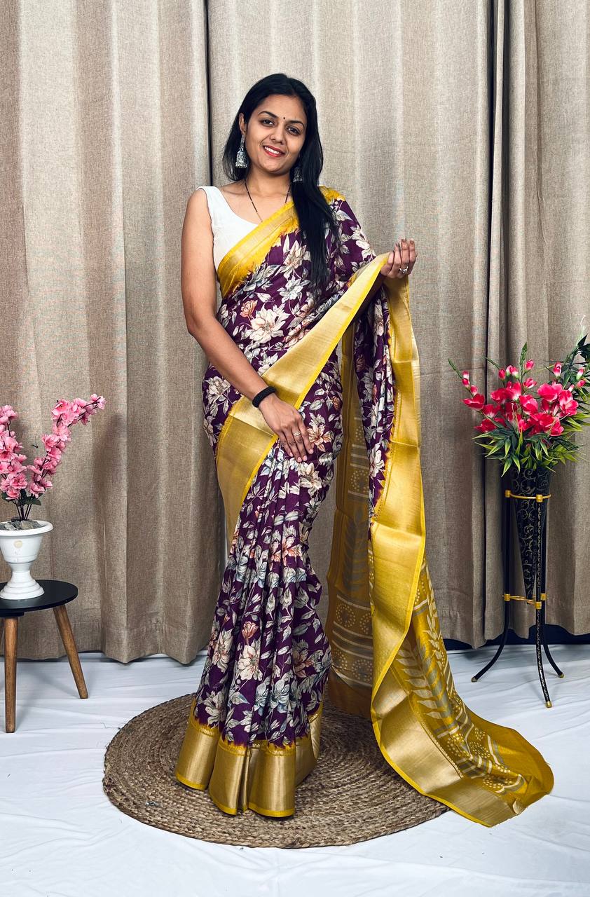 Beautiful Designer Soft Dola Silk Saree