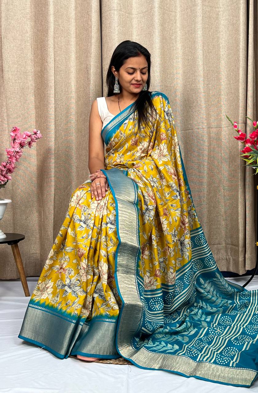 Beautiful Designer Soft Dola Silk Saree