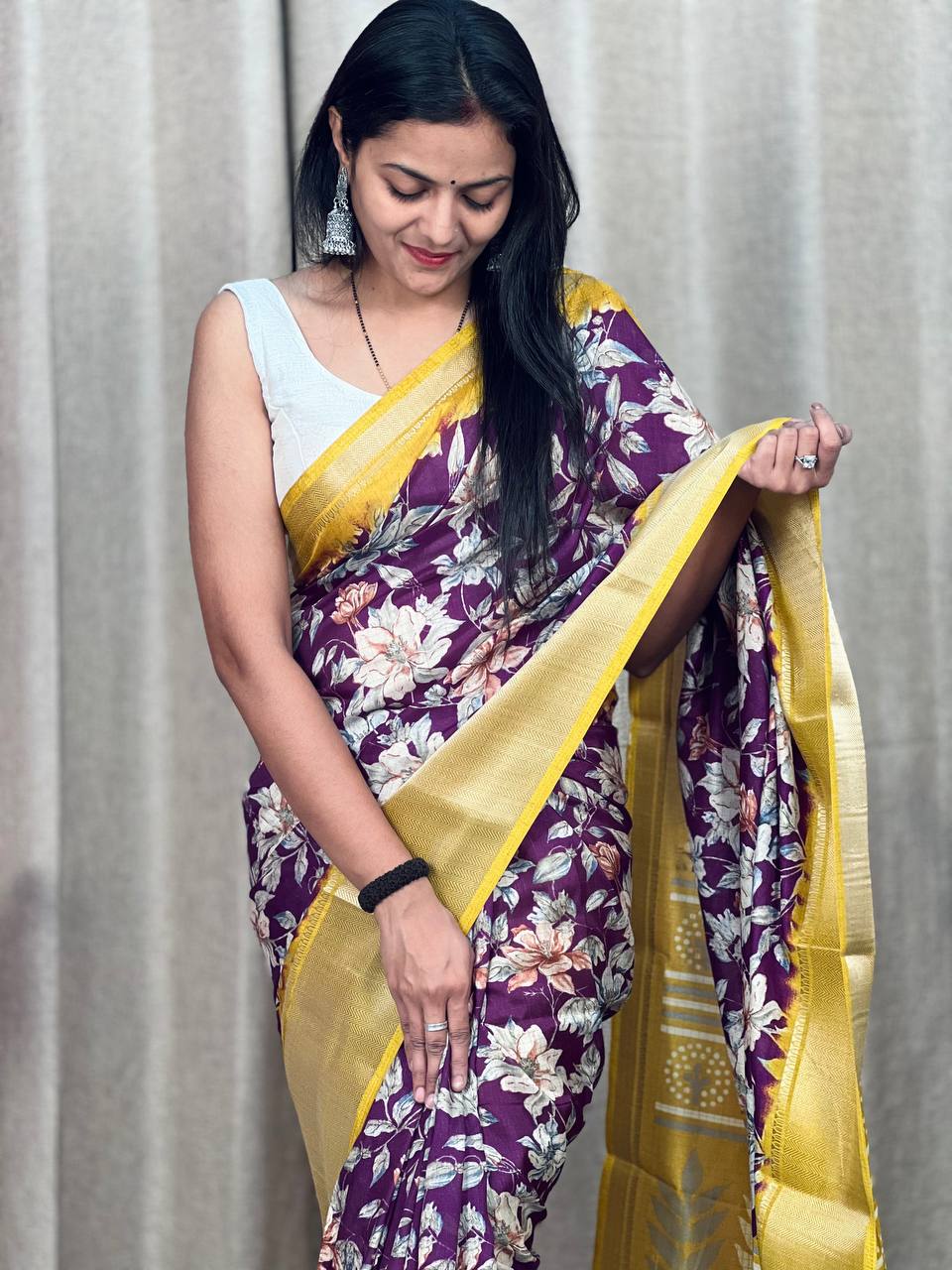 Beautiful Designer Soft Dola Silk Saree