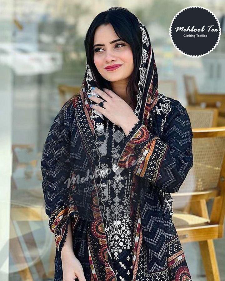 Beautiful Designer Mehboob Tex 1183 A Sahnaz Self Pakistani Suits