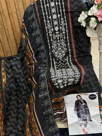 Beautiful Designer Mehboob Tex 1183 A Sahnaz Self Pakistani Suits