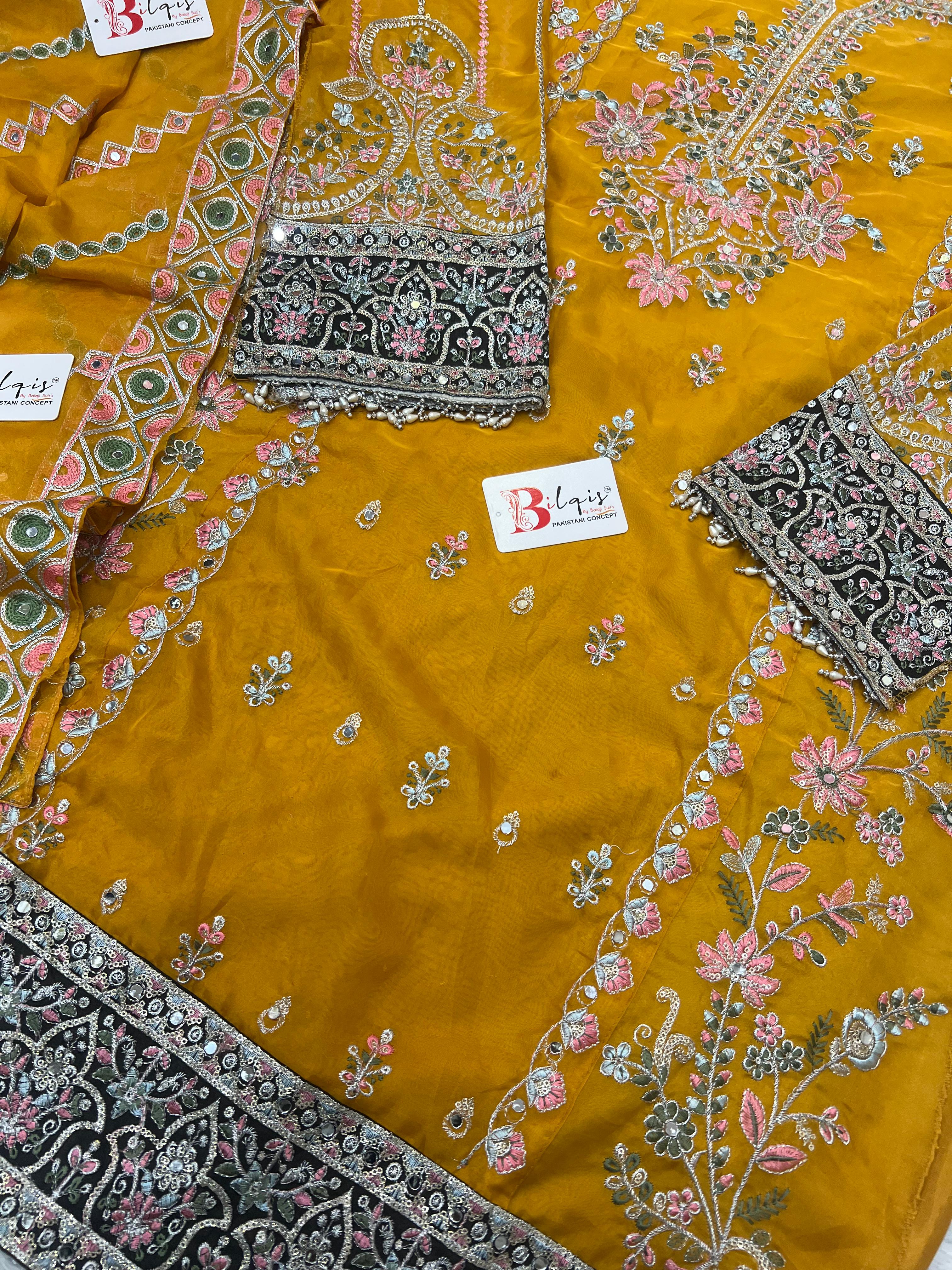 Beautiful Designer Bilqis B 09 A Pakistani Suits