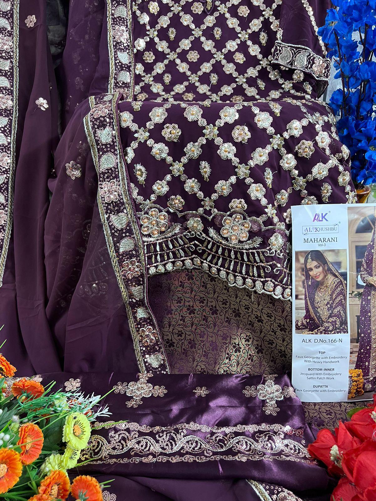 Beautiful Designer AL Khushbu Maharani Vol 4 166 Salwar Suit