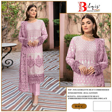 Beautiful Designer Bilqis B 1 A-D Georgette Salwar Suit