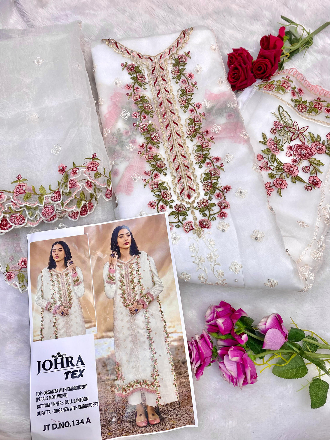 Beautiful Designer Johra JT 134 A Pakistani Suits