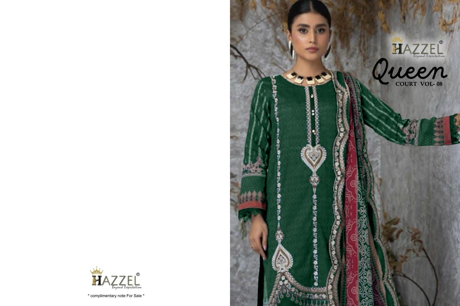 Beautiful Designer Best Of Queens Court Vol 8 Hazzel Cotton Pakistani Salwar Suits