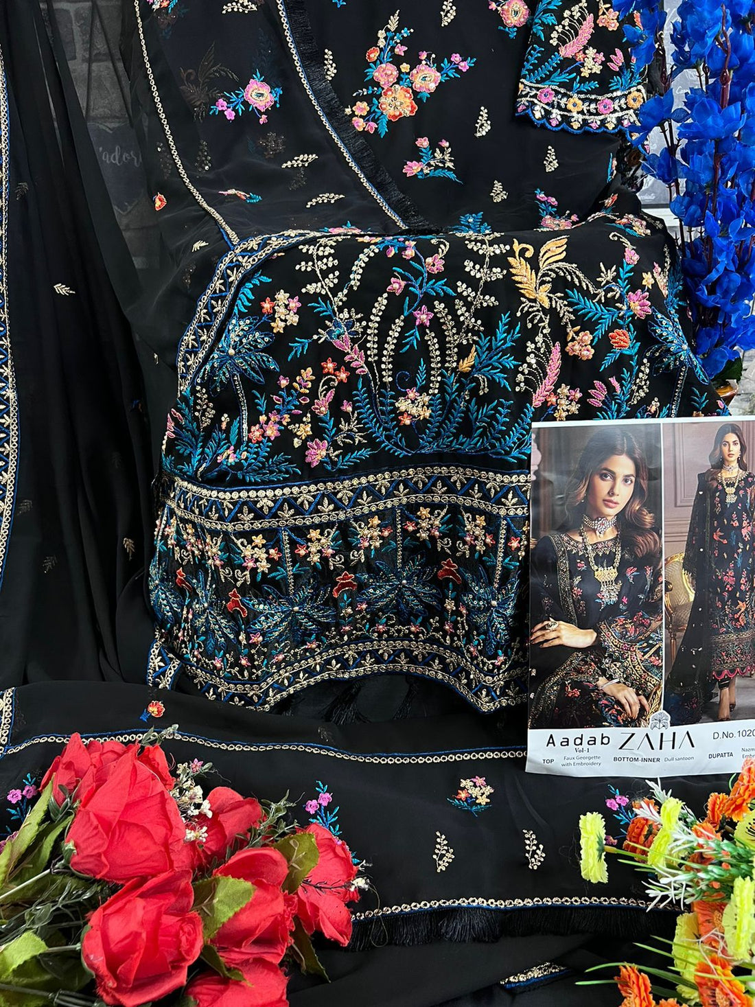 Beautiful Designer Zaha 10205 Aadab Vol 1 Pakistani Suits