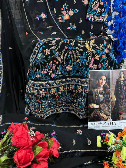 Beautiful Designer Zaha 10205 Aadab Vol 1 Pakistani Suits