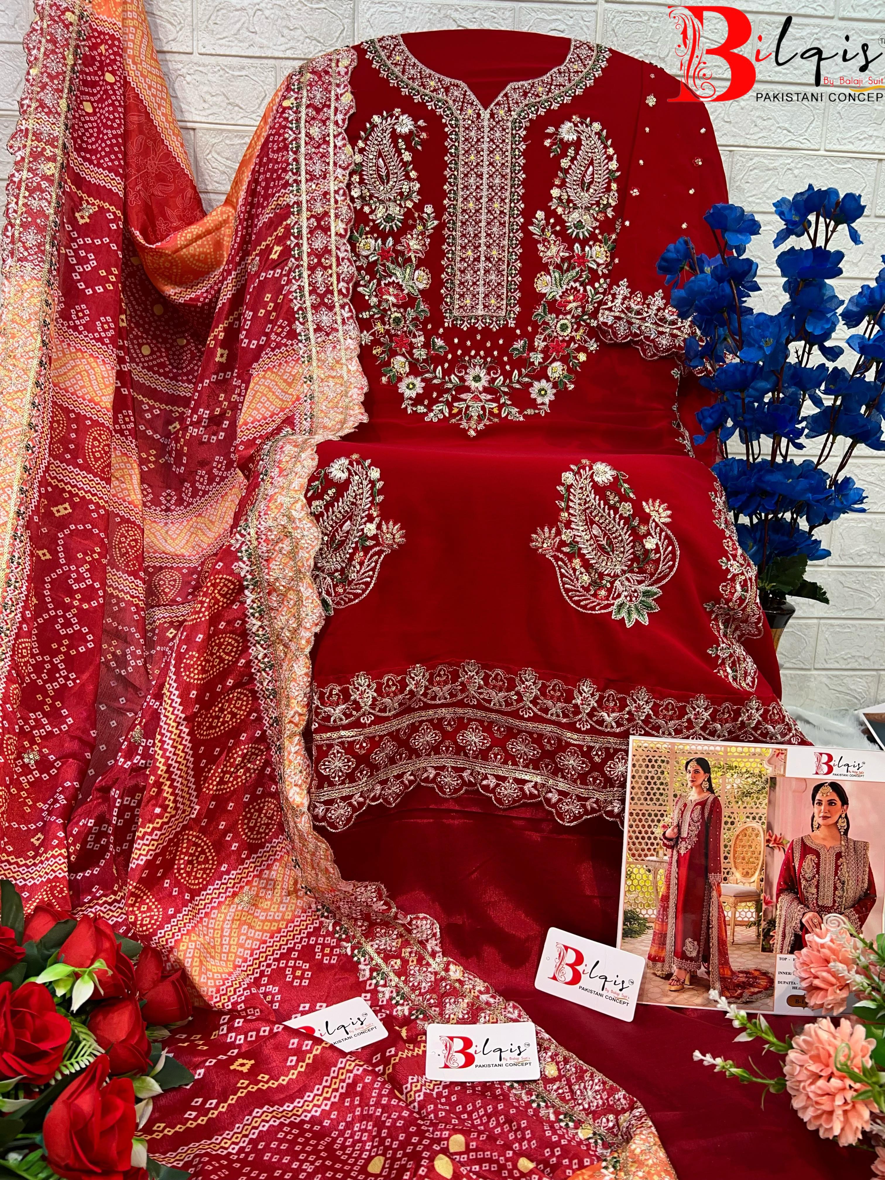 Beautiful Designer Bilqis B-17 A,B Series Designer Pakistani Salwar Kameez