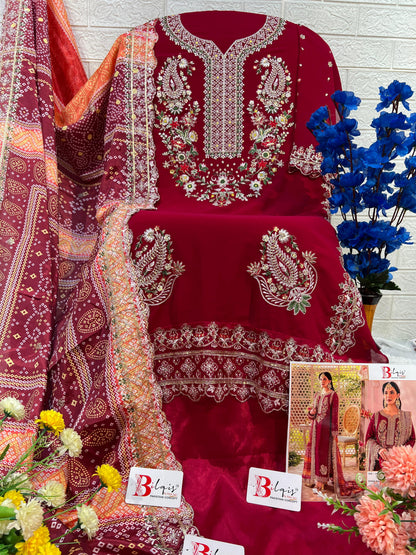 Beautiful Designer Bilqis B-17 A,B Series Designer Pakistani Salwar Kameez