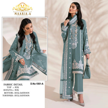 Beautiful Designer Maaria -A 1061 Trending Heavy Faux Georgette Pakistani Suit