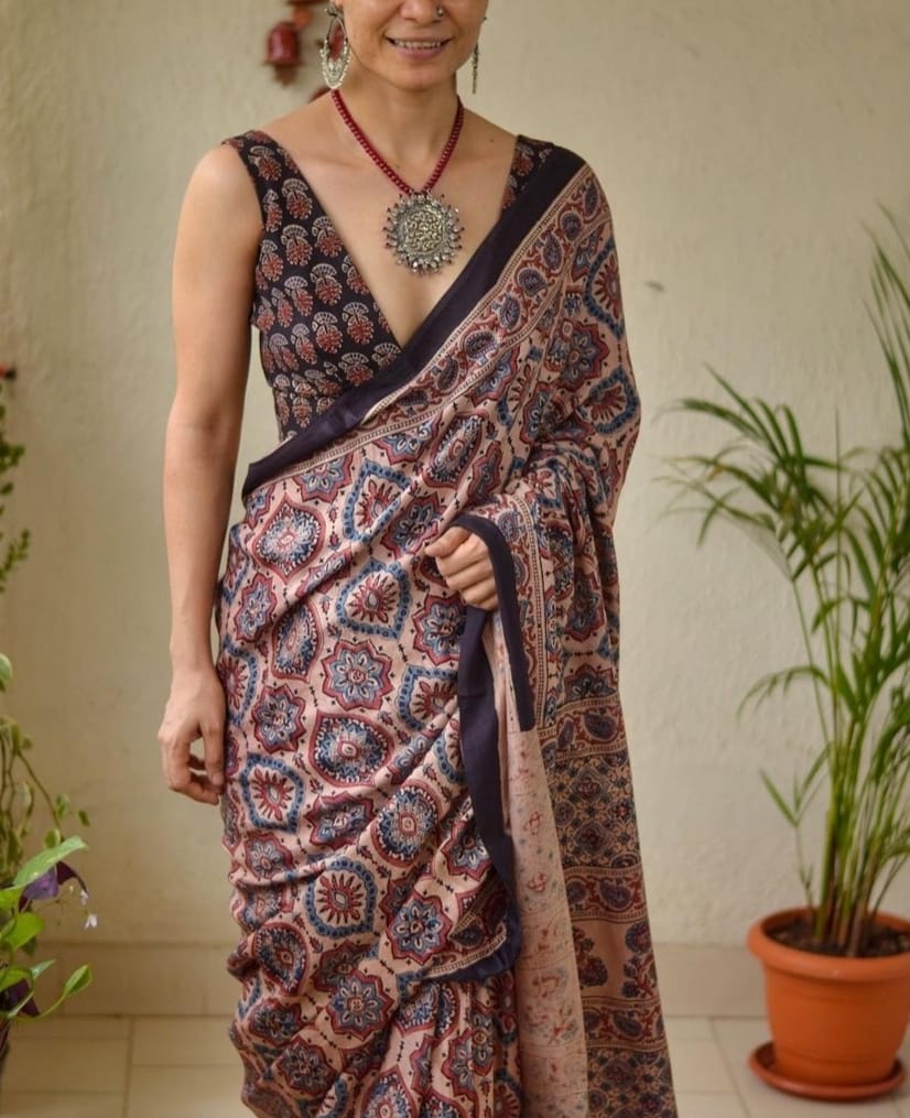 Beautiful Designer Imported Cotton Digital Print Saree