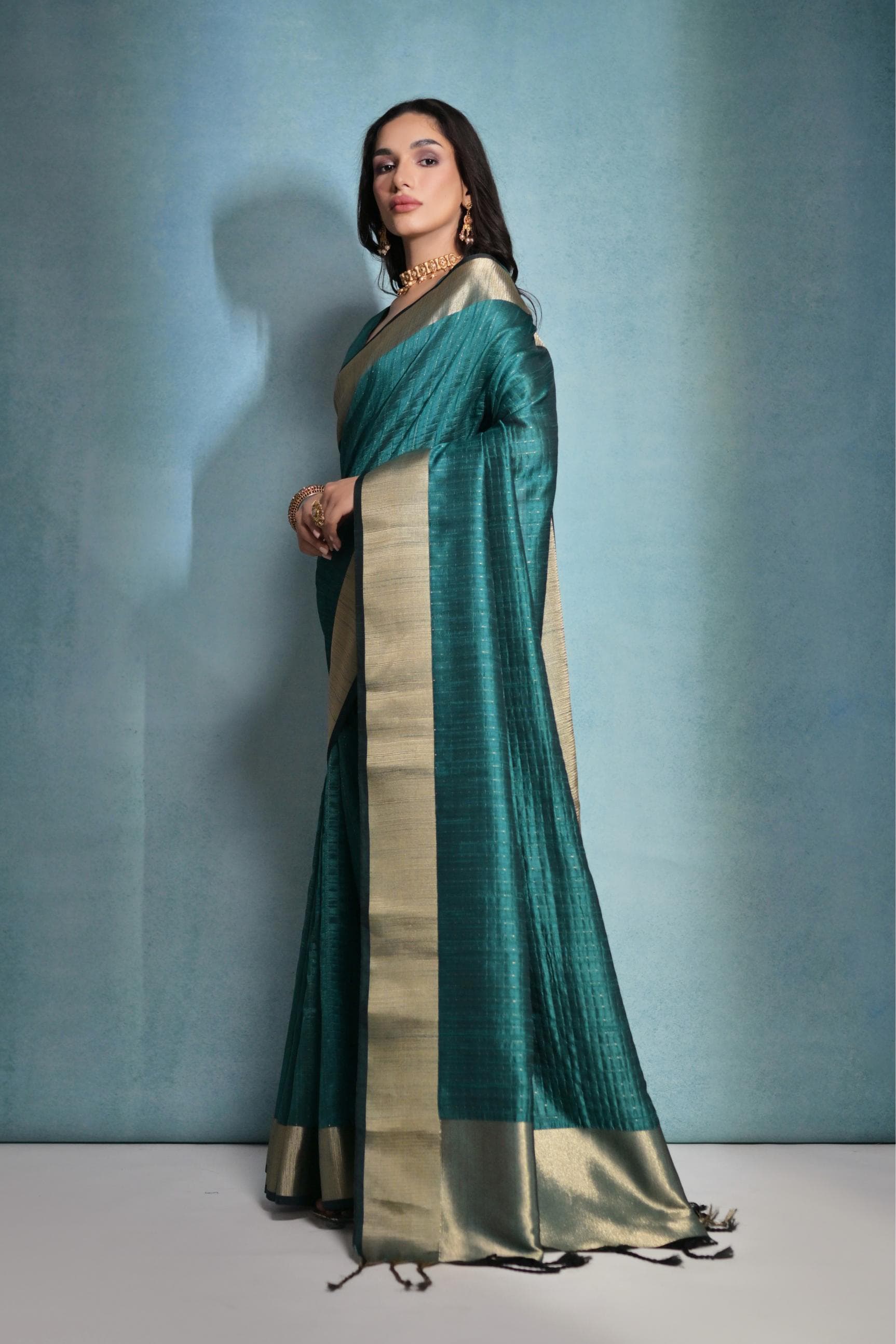 Beautiful Designer Soft Banarasi Raw Silk Saree