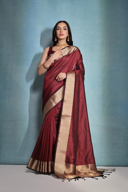 Beautiful Designer Soft Banarasi Raw Silk Saree