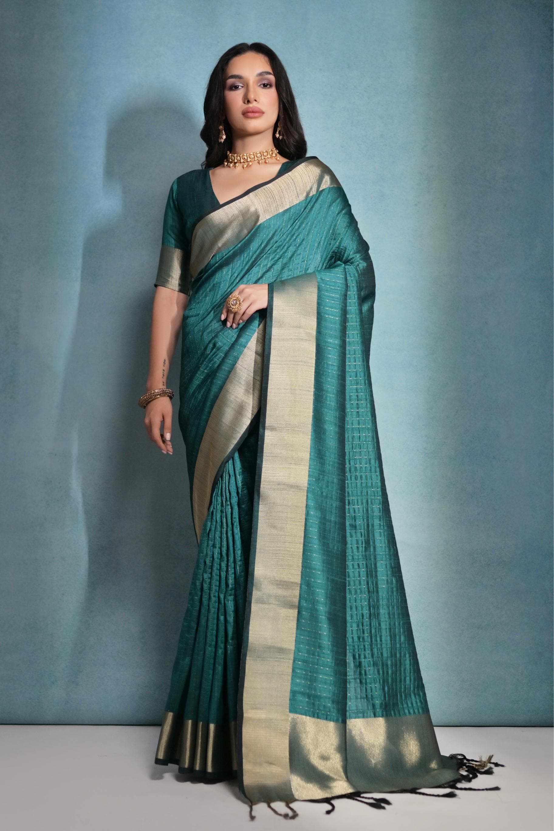 Beautiful Designer Soft Banarasi Raw Silk Saree