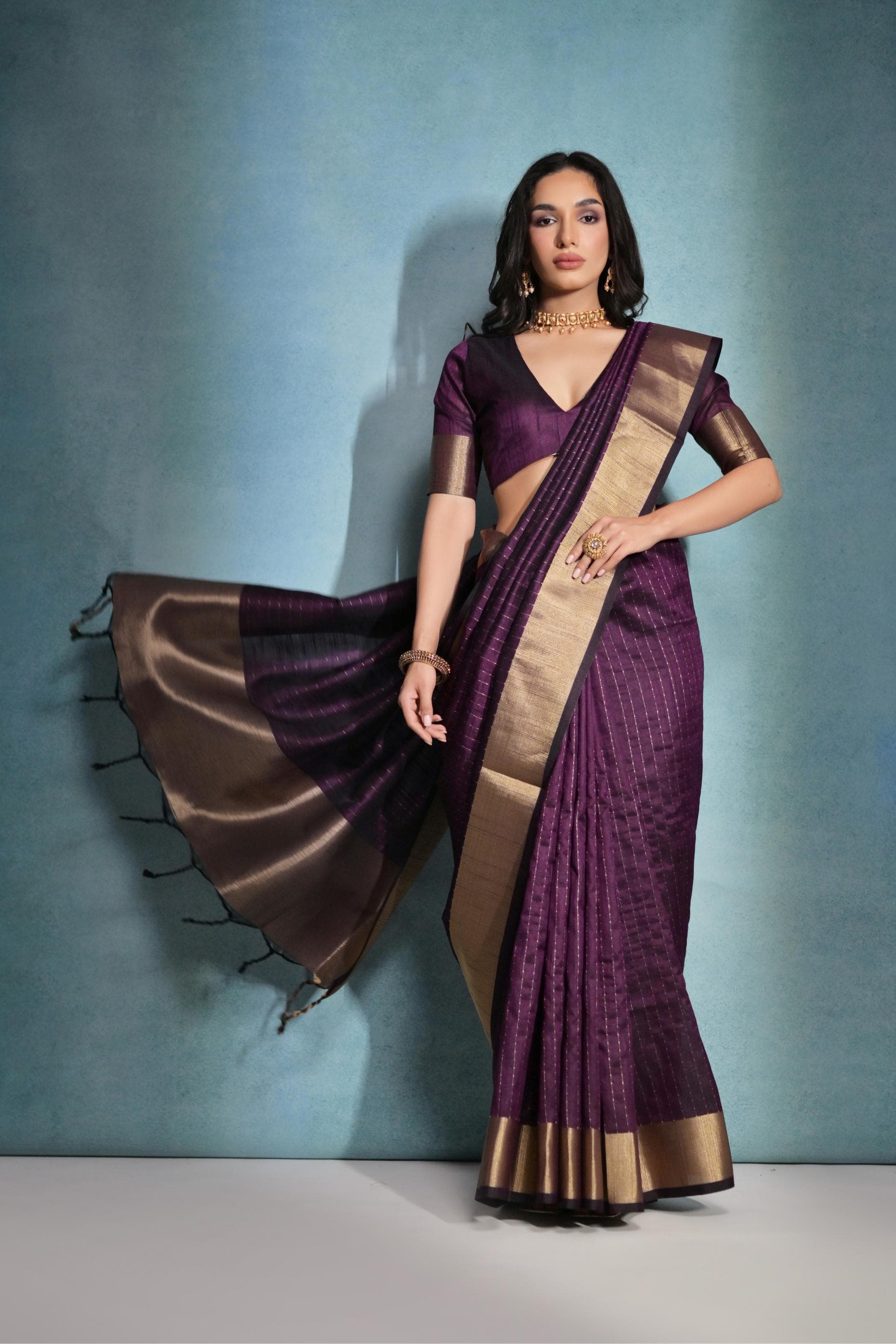 Beautiful Designer Soft Banarasi Raw Silk Saree